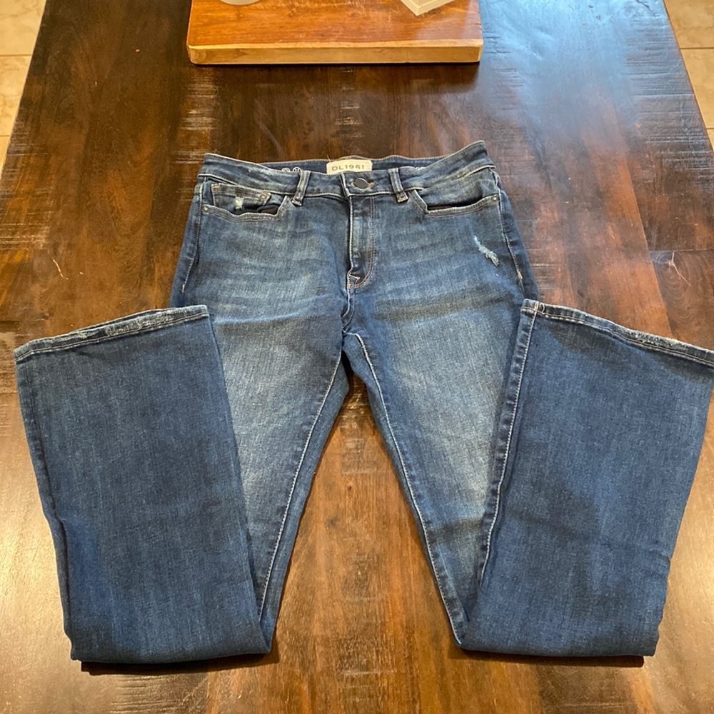 Dark flared jeans